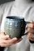 Textured/Speckled Blue Mug: Four