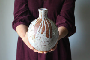 Poured Lustre Vase: Three