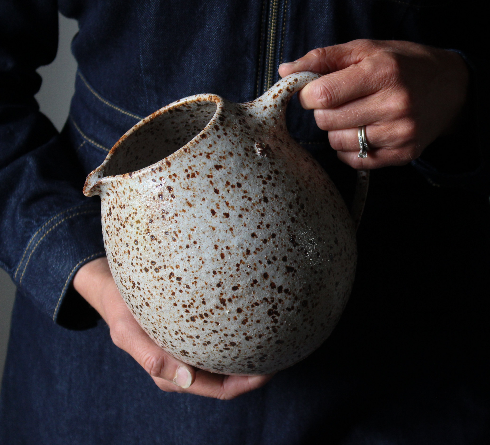 Jug in Speckled White: One