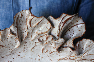 Anthos Platter in Speckled White: One