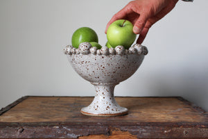 String of Pearls Pedestal Dish