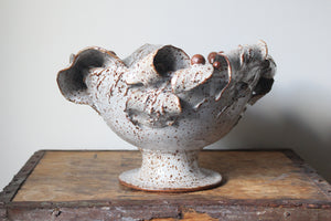 Large Pedestal Dish: Five