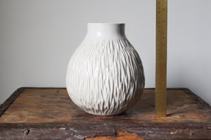 Slightly Flawed White Vase