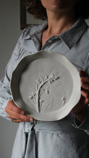 Herbarium: Botanicals in Porcelain White: Nine