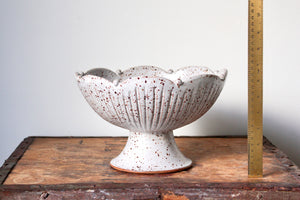Scalloped-Edge Pedestal Dish