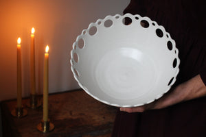 Openwork Scalloped-Edge Bowl