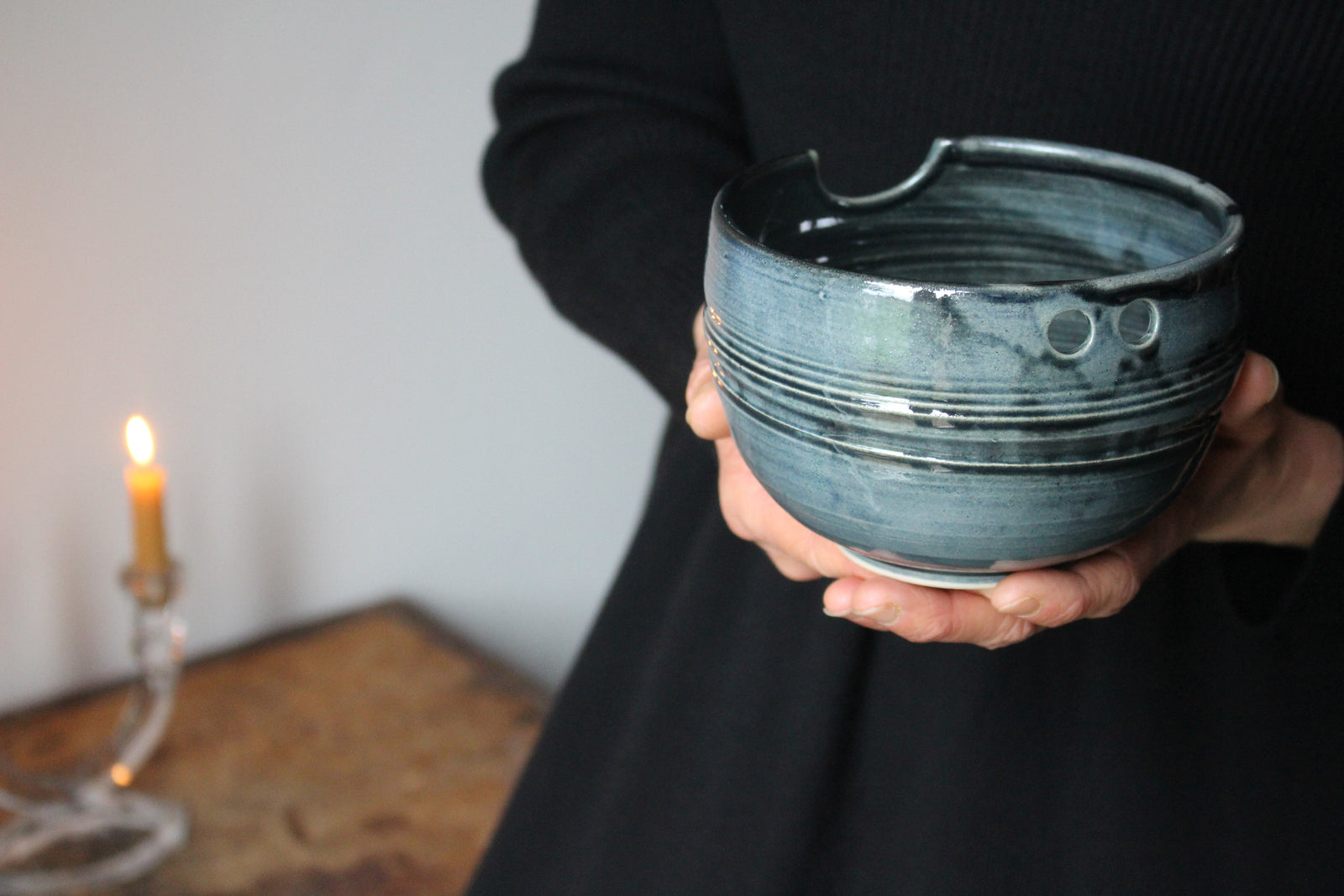 Rice Bowl in Metallic Black