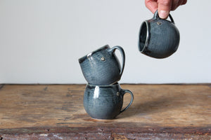 Espresso Mug in Glossy Blue/Black