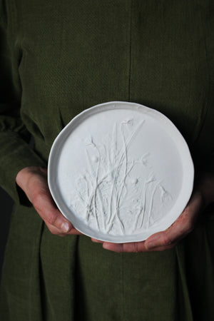 Herbarium: Botanicals in Porcelain White: Four