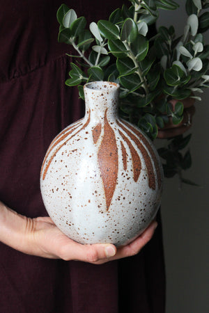 Poured Lustre Vase: Three