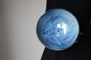 Large Indigo Serving Bowl