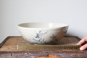 Very Slightly Flawed Large Botanical Serving Bowl: Eight