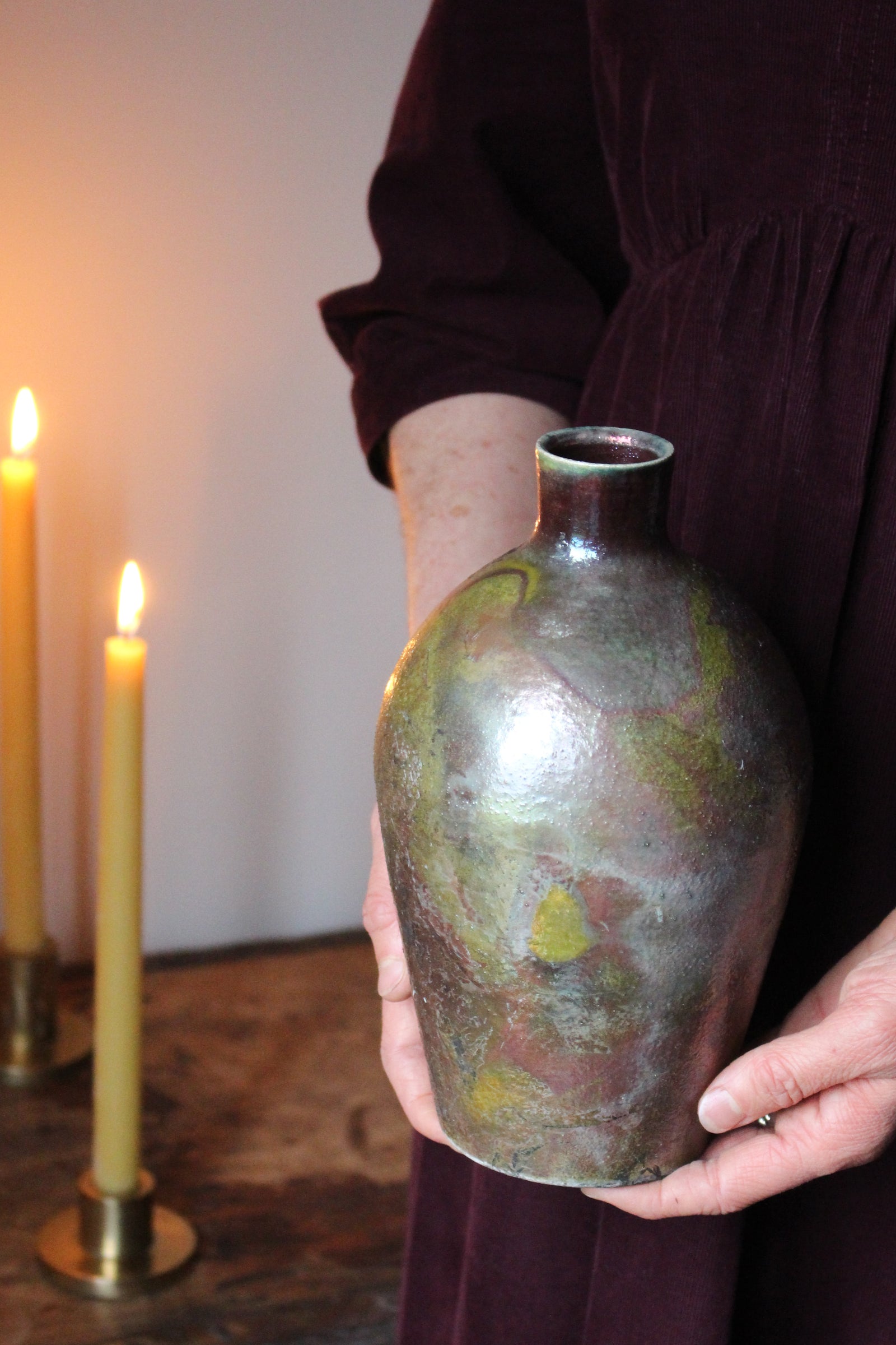 Raku Vase: Five