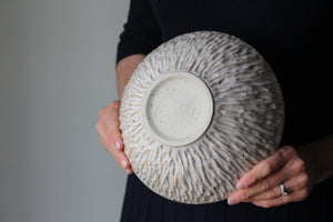 Textured Serving Bowl in Speckled White