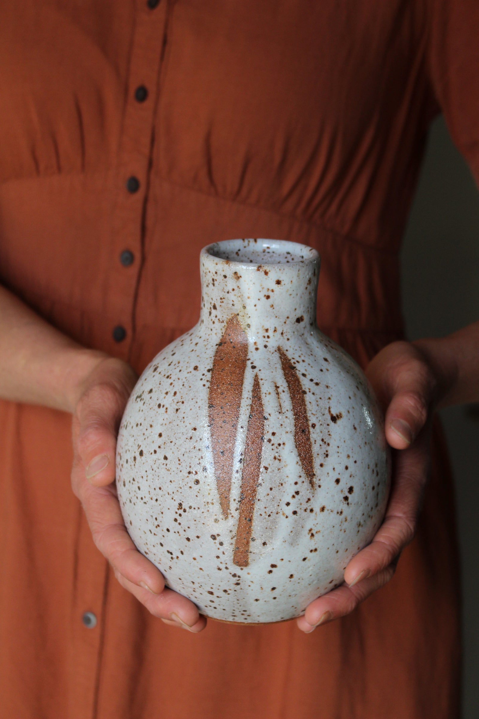 Poured Lustre Vase: One