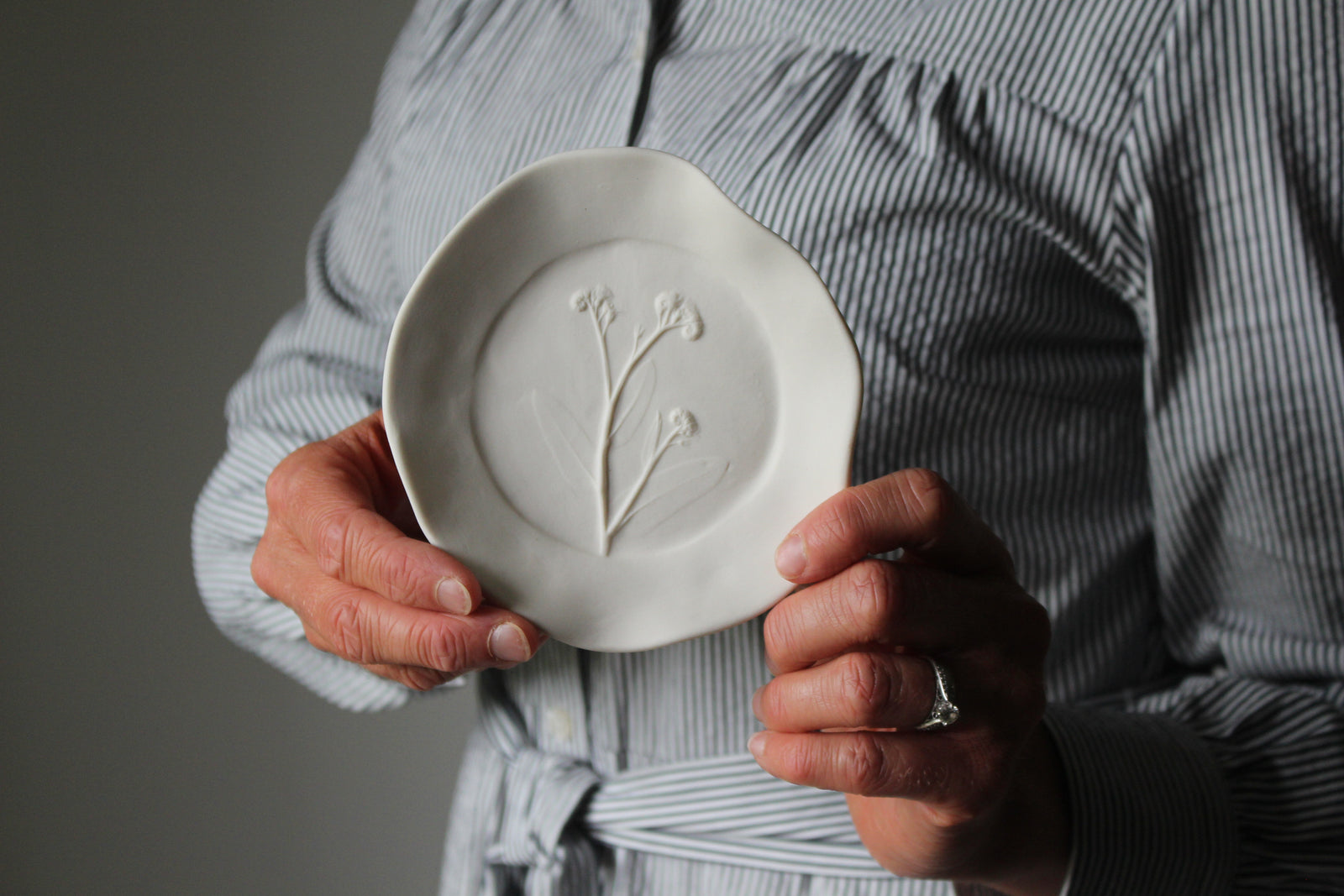 Herbarium: Botanicals in Porcelain White: One