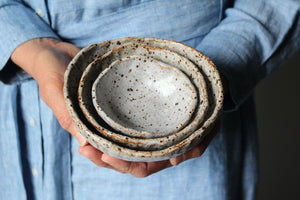 Set of Three Hand-built Nesting Bowls