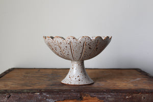 Scalloped-Edge Pedestal Dish