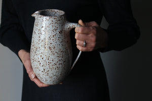 Jug in Speckled White