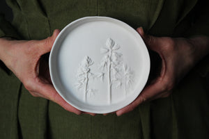 Herbarium: Botanicals in Porcelain White: Five