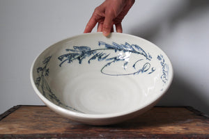 Large Botanical Serving Bowl: One