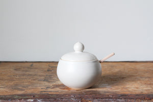 Sugar Bowl with Lid and Spoon