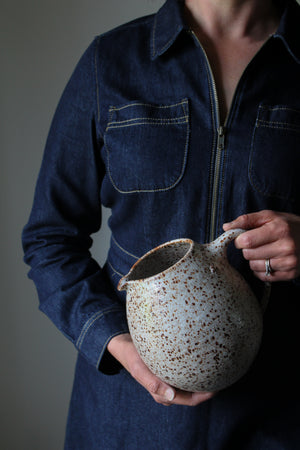 Jug in Speckled White: One