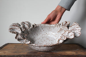Anthos Platter in Speckled White: Four