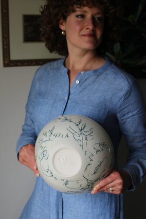 Botanical Serving Bowl: Three