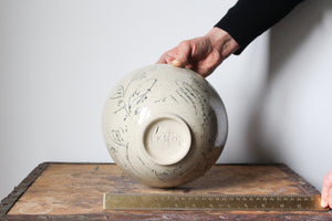 Botanical Serving Bowl in Rustic Clay: One