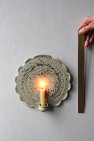 Botanical Wall Sconce Candle Holder: Three