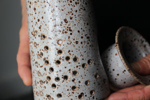 Slightly Flawed Essential Oil Burner: Speckled Cream/White