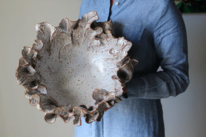 Anthos Bowl in Speckled White: One