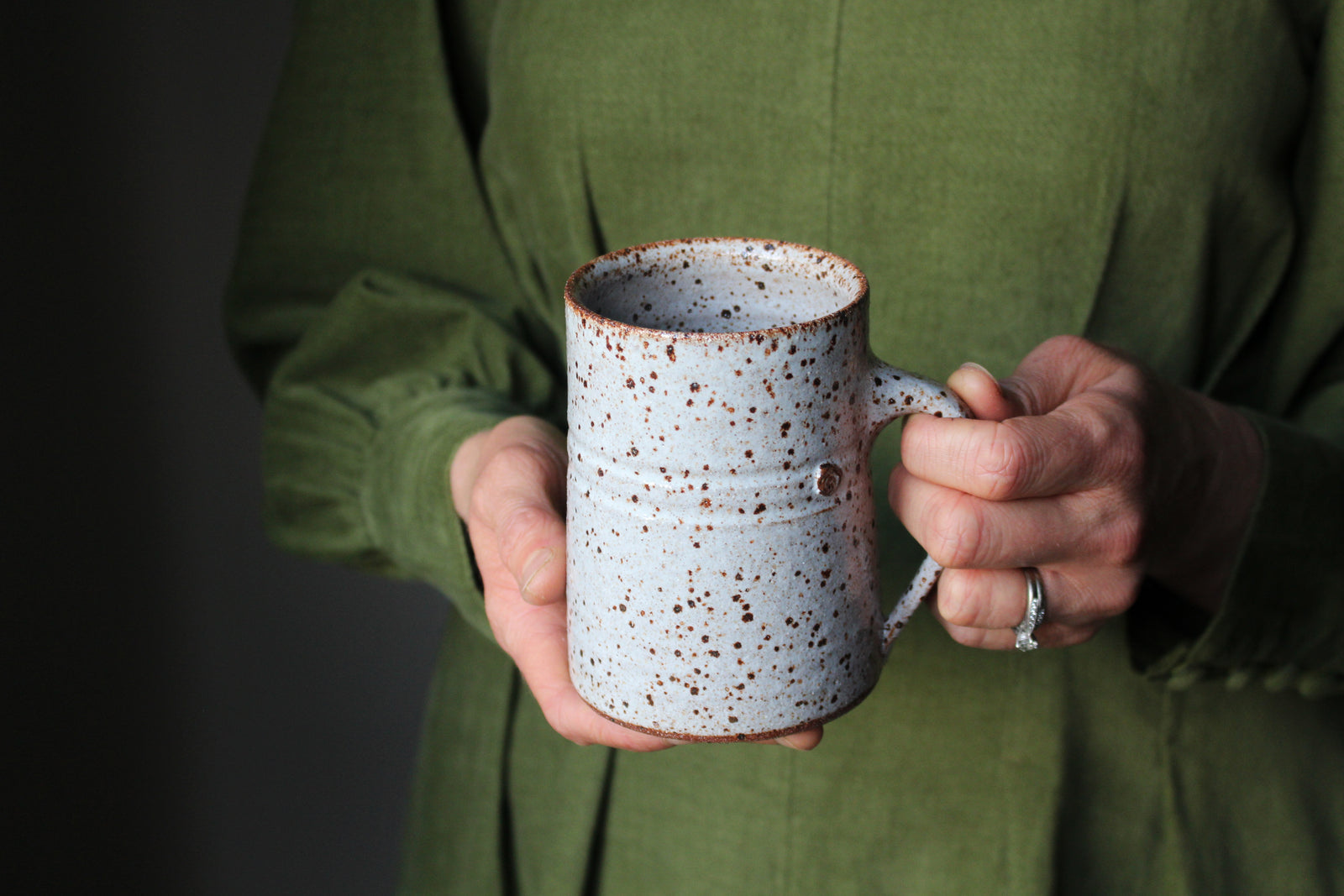 Speckled White Mug: One