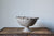 Pearl Edged Pedestal Dish in Speckled Cream/White
