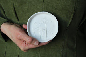 Herbarium: Botanicals in Porcelain White: Eighteen