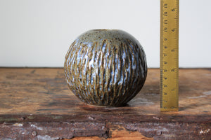 Textured Vase in Rustic Blue