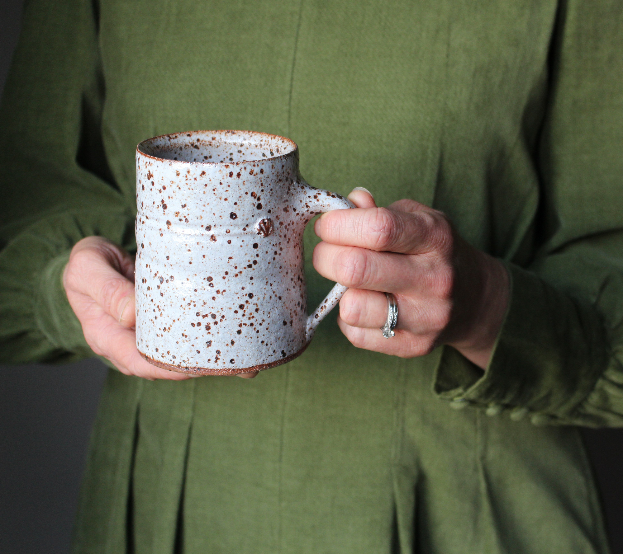Speckled White Mug: Four
