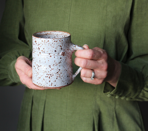 Speckled White Mug: Four