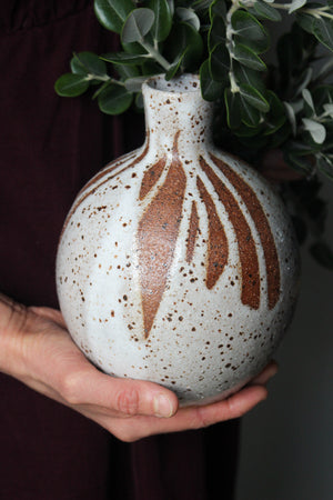 Poured Lustre Vase: Three
