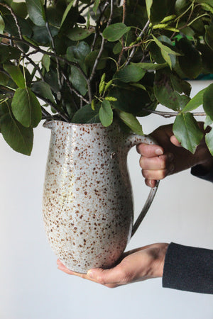Jug in Speckled White