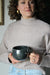 Extra Large Metallic Blue/Black Bowl Mug