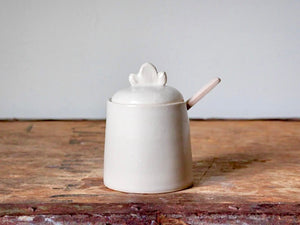 Sugar Bowl with Lid and Spoon