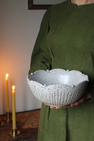 Scalloped-Edge Bowl: One