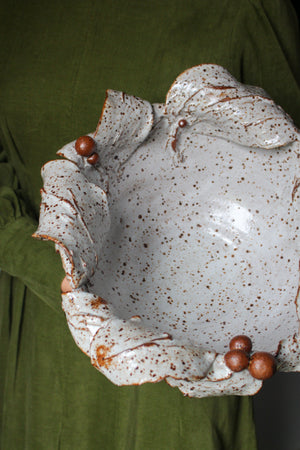 Large Pedestal Dish: Five