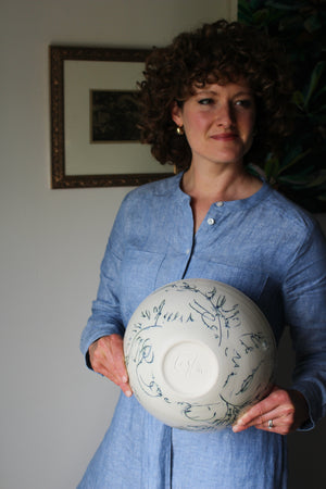 Botanical Serving Bowl: Three