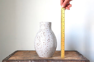 Large Vase in Speckled White