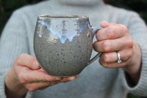 Textured/Speckled Blue and Tan Mug