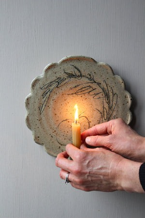 Botanical Wall Sconce Candle Holder: Three