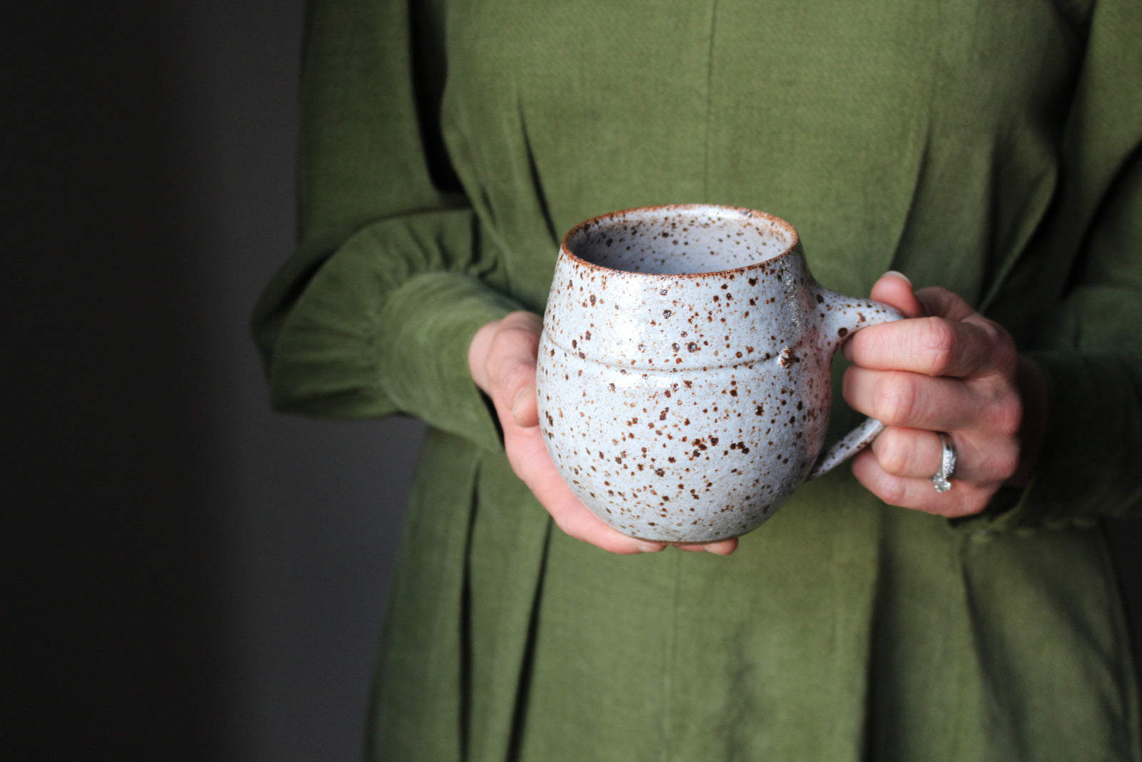 Speckled White Mug: Seven